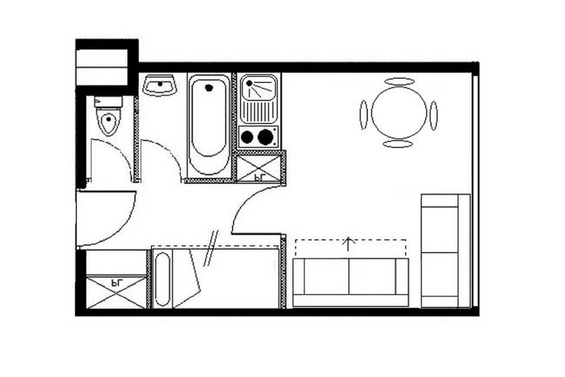 Residence Boedette A - Studio Classique - Depart Et Retour Skis Aux Pieds Mae-3564 サン・マルタン・ド・ベルヴィル エクステリア 写真